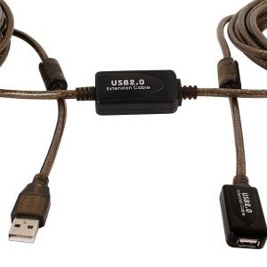کابل  افزایش طول USB 2.0 مدار دار 10 متر (اکتیو)فرانت 