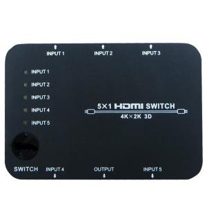 سوئیچ 5 پورت HDMI با قابلیت ٣ بعدی و رزولوشون 4k*2k با ریموت کنترل فرانت